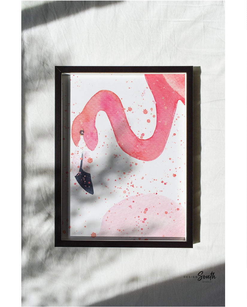Pink flamingo wall art, little girl room art pink flamingos, pink flamingo nursery wall ideas, pink flamingo decor, wall art for girls room