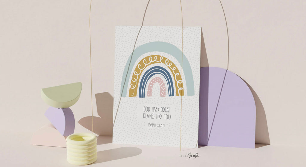 Christian nursery wall decor, bible verse wall art, nursery bible wall art, church nursery room decor, christian nursery or bedroom wall art