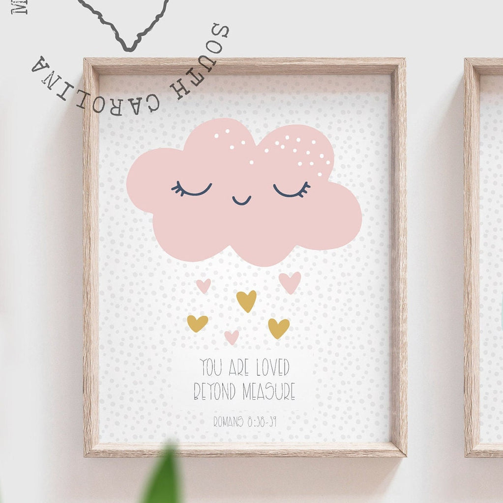 Christian nursery wall decor, bible verse wall art, nursery bible wall art, church nursery room decor, christian nursery or bedroom wall art