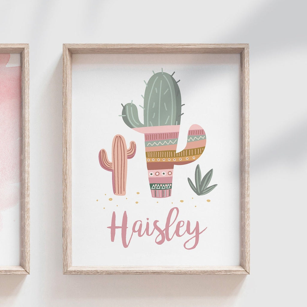 Boho nursery decor, boho nursery wall art idea, print set llama mauve pink succulents, llama themed baby room, wall decor girl bedroom llama
