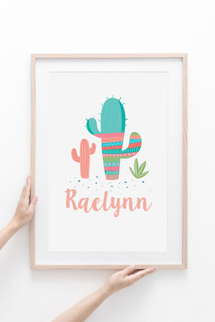 Llama themed girls bedroom, boho chic nursery art prints, llama alpaca accessories decorations, custom kids llama cactus gift personalized