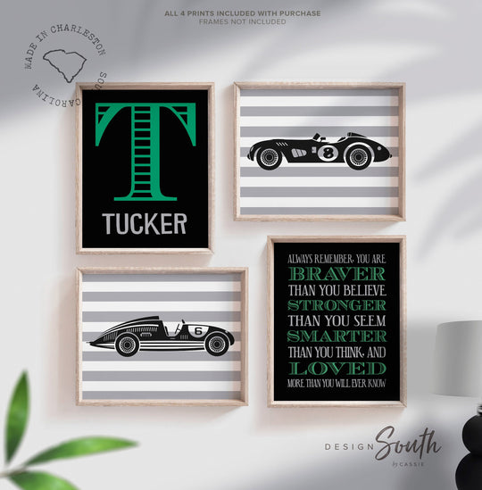 Race car art, race car nursery, race car nursery theme, boys race car nursery, race cars, boys racing bedroom, boys racing, race car posters – unframed wall art print for kids room or nursery.