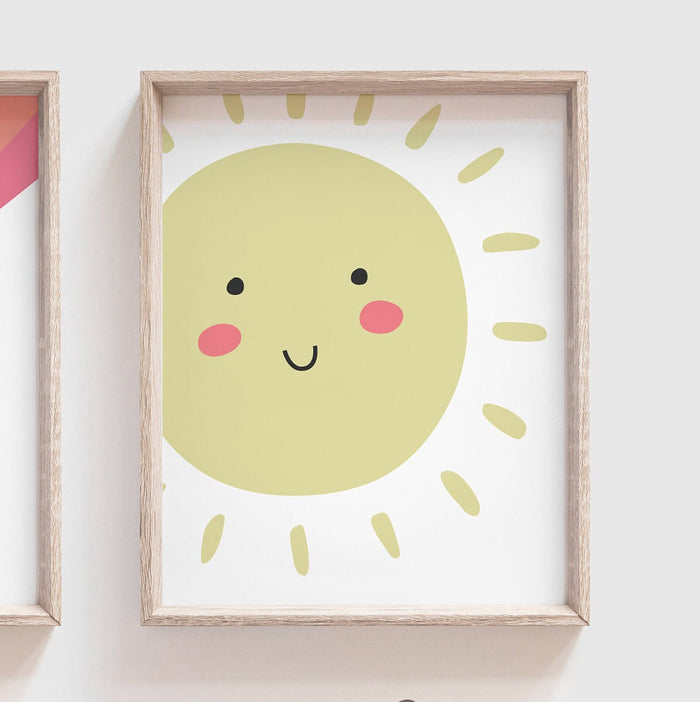 Green blue and yellow nursery gender neutral, pastel star nursery art, decor for nursery, playroom wall art, nursery set of 3 gender neutral