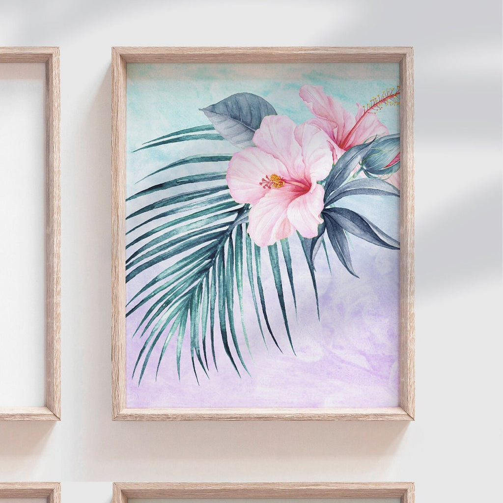 Teal pink and gold nursery, teal gold pink girl's room wall art, little girl tropical decor, beautiful girl you can do amazing things quote