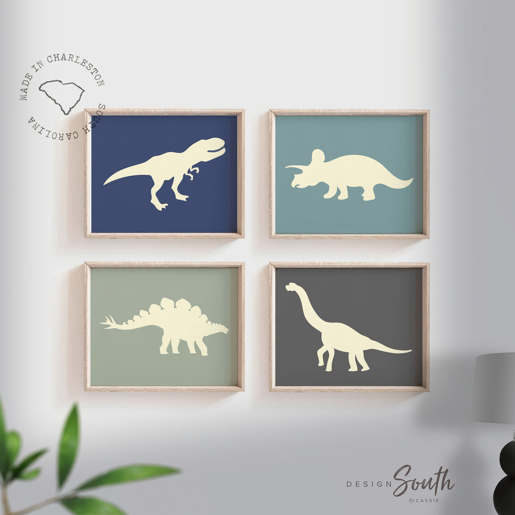 OFITIN Vintage Dinosaur Poster Cretaceous Wall Decor Dinosaur Art Kids  Bedroom Poster Canvas Art Poster And Wall Art Picture Print Modern Family