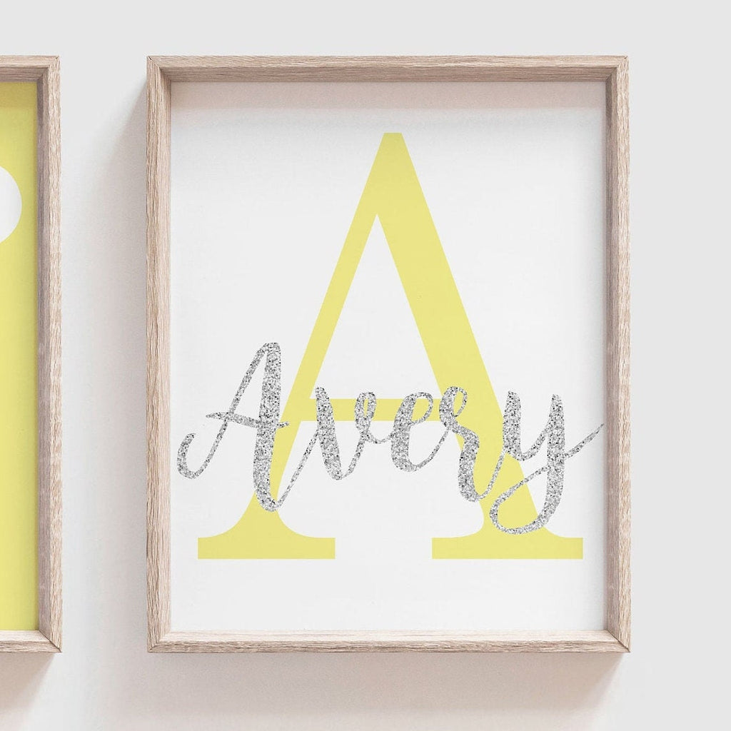 Yellow blue boy/girl twin wall art, twin nursery art, twin baby art, art for twins, wall decor twins, girl boy twin nursery, boy girl twins
