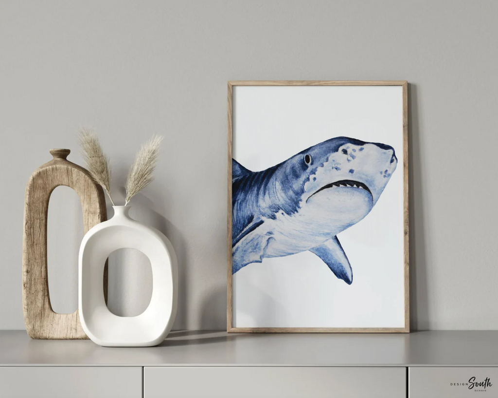 Shark baby boy nursery, to go to sleep I count sharks not sheep, shark boy bedroom theme, art prints shark and quote boy, sharks not sheep