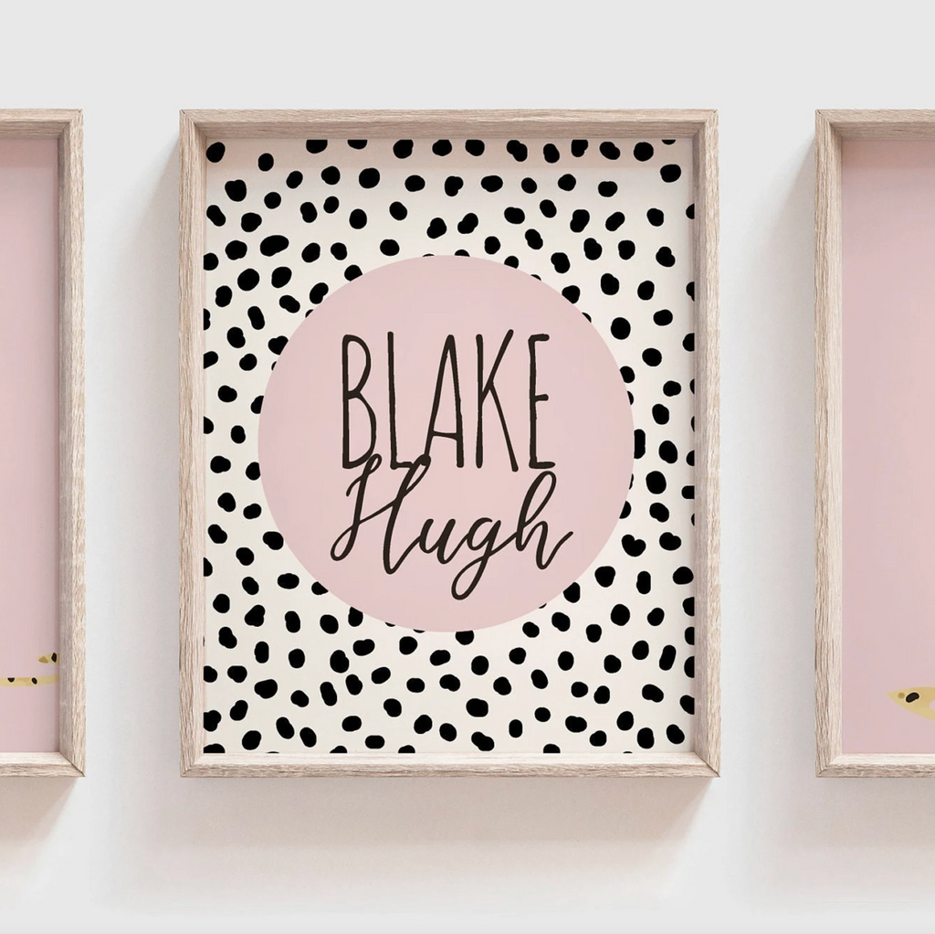 Baby cheetah print pink, dot speckle pattern nursery, modern nursery ideas girl, safari baby animal nursery pink girl, printed cheetah art