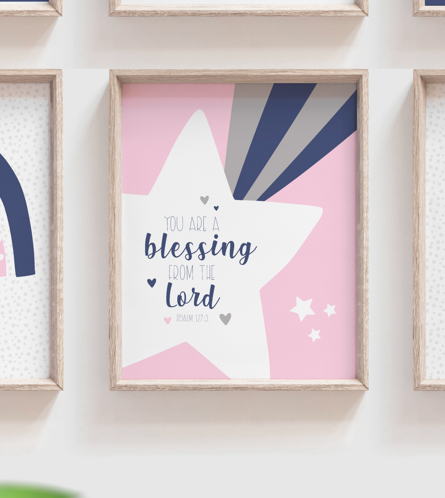 Girl pink navy nursery, pink navy nursery name print, navy blue star celestial monogram for girl, moon and stars nursery, cloud star moon sun rainbow nursery decor, cloud baby decor