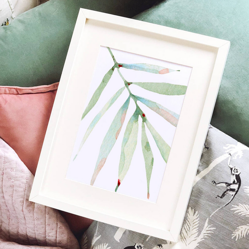 Tropical nursery gallery wall baby girl prints, flamingo tropical leaves room, personalized baby gift pink flamingo, tropical shower gift