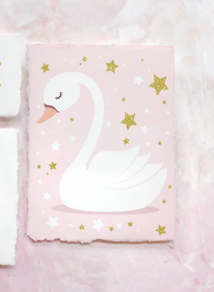 Twin girls pink and lilac, twin art swan theme, twin sister nursery decor, wall decor for sisters, wall art for twin girls, sisters wall art