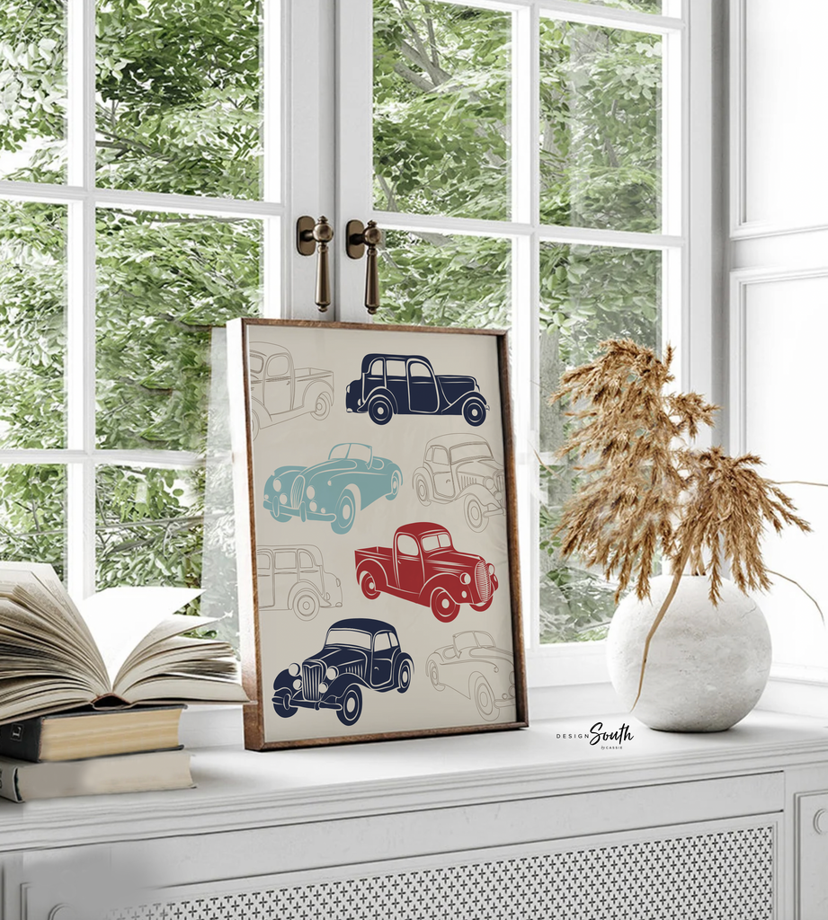 Baby boy car nursery, baby boy truck nursery, personalized baby boy art, cars baby boy decor, car nursery decor, car nursery art for boys