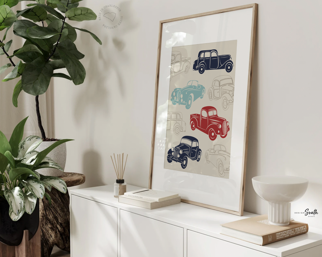 Baby boy car nursery, baby boy truck nursery, personalized baby boy art, cars baby boy decor, car nursery decor, car nursery art for boys