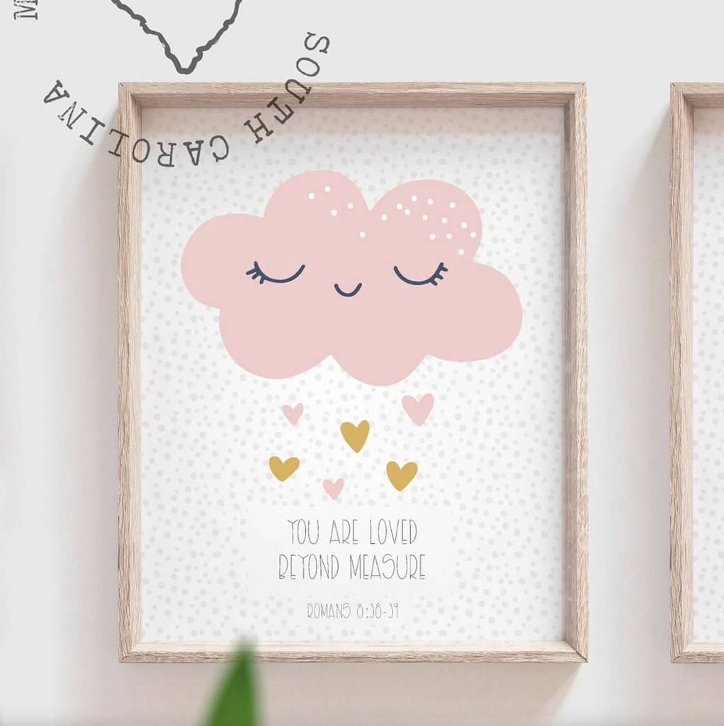 Christian nursery wall decor, bible verse wall art, nursery bible wall art, church nursery room decor, christian nursery or bedroom wall art