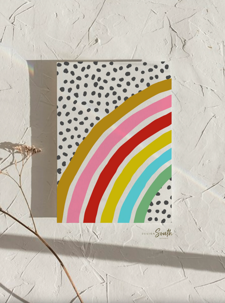 Rainbow nursery monogram art print, baby girl monogram nursery wall art, custom bedroom kid art, rainbow monogram letter, playroom wall art