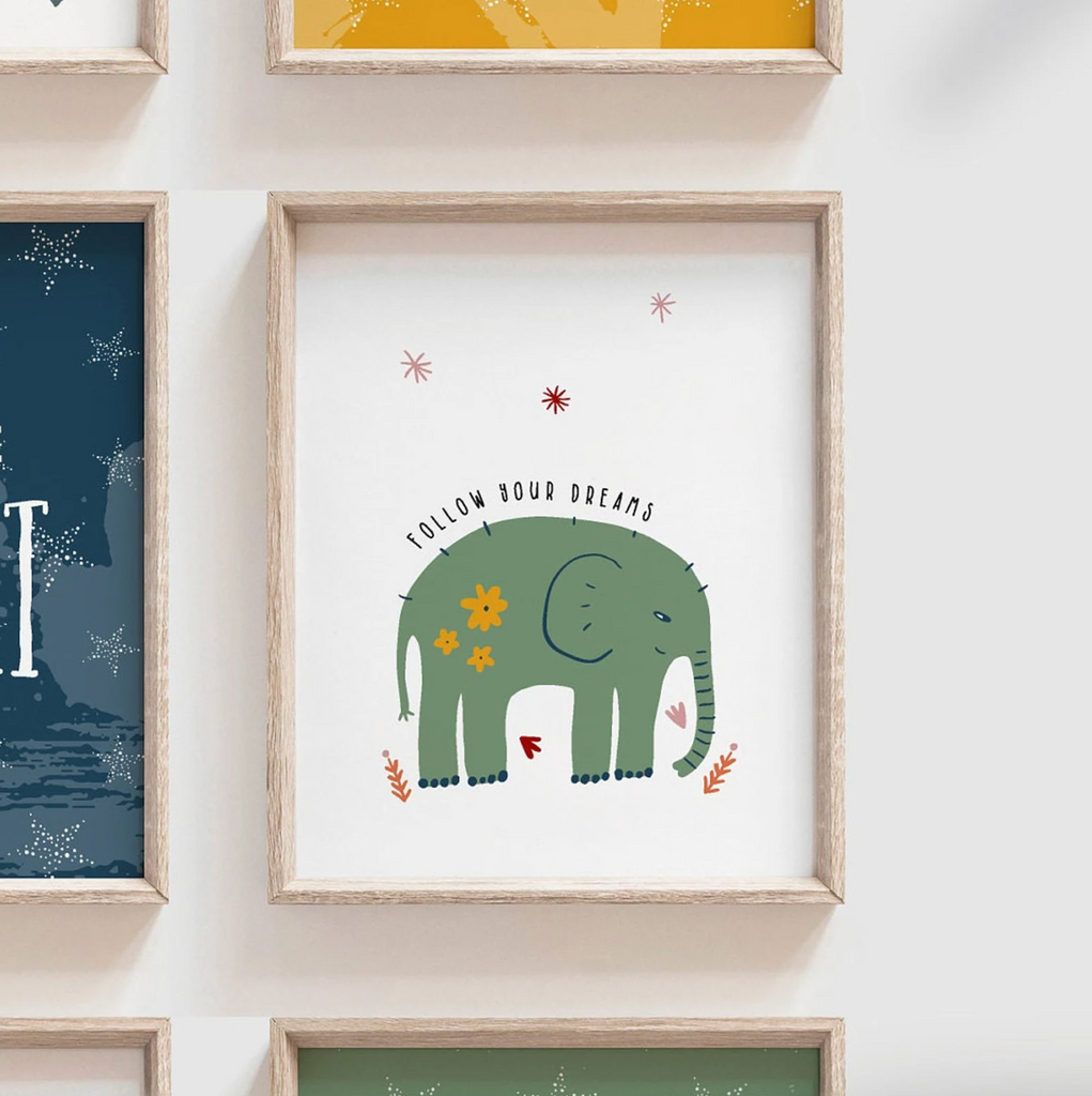 Children gallery wall inspiring, modern boho safari animal themed room decor, you are affirmations art, baby room modern boho kid print set