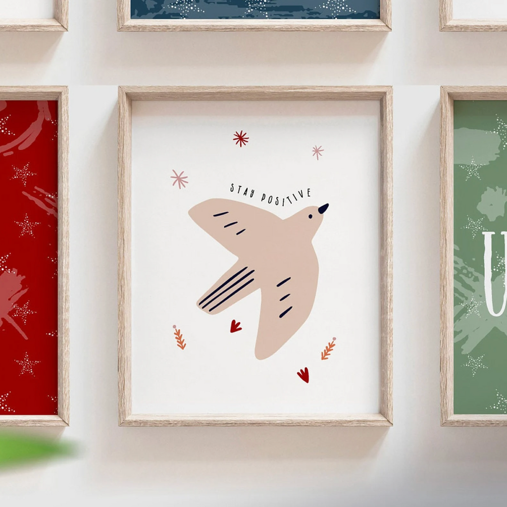 Children gallery wall inspiring, modern boho safari animal themed room decor, you are affirmations art, baby room modern boho kid print set