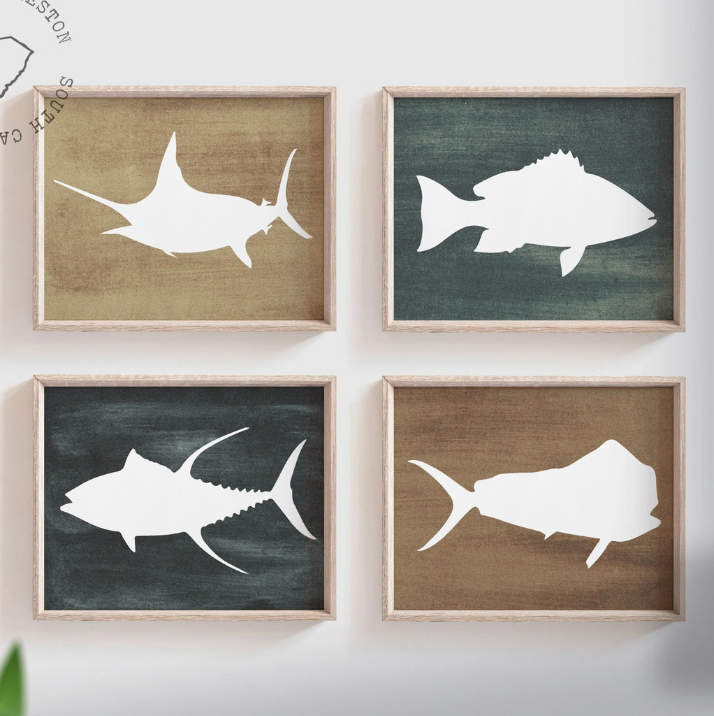 Boys fishing bedroom wall art, fish decor for boys, boys fishing theme, fish prints, baby boy fisherman, fish nursery art boys, fish decor