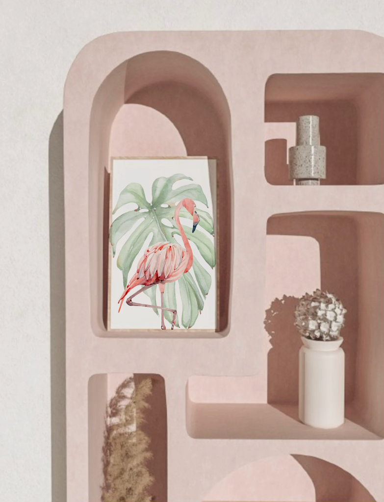 Welcome to my crib print art set, above crib tropical wall, flamingo nursery decor, baby room decor, newborn flamingo nursery pink and green
