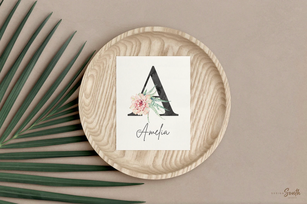 Nursery succulent decor, girl succulent art, girl bedroom cactus llama succulent theme decor, girl cactus decor, boho baby decor gray pink