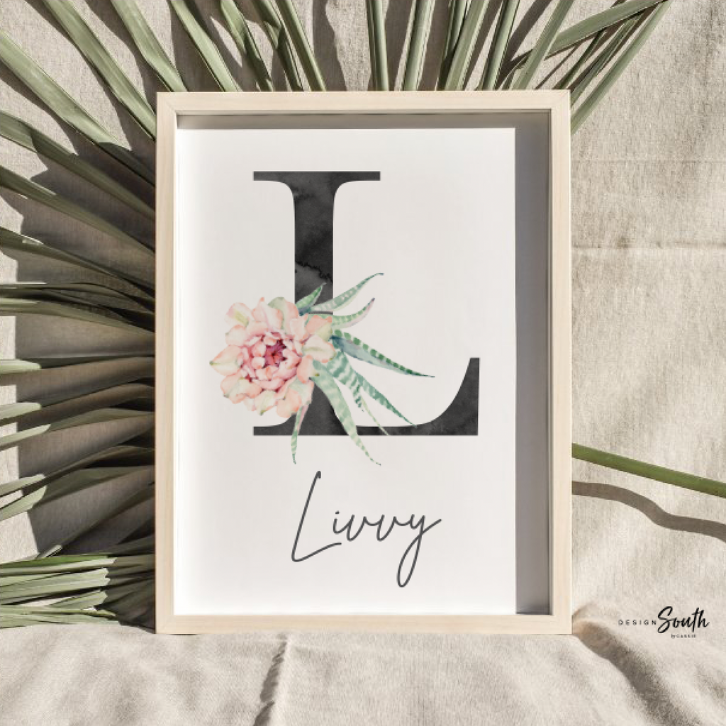 Nursery succulent decor, girl succulent art, girl bedroom cactus llama succulent theme decor, girl cactus decor, boho baby decor gray pink