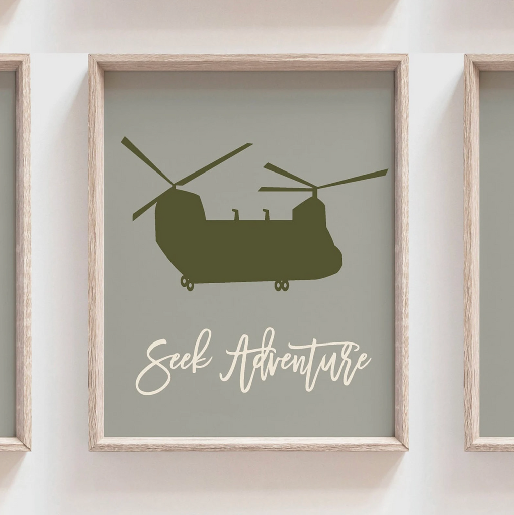 Army wall art, prints for kids, positive affirmation print, military style prints, military style theme room, boys prints, boys army decor
