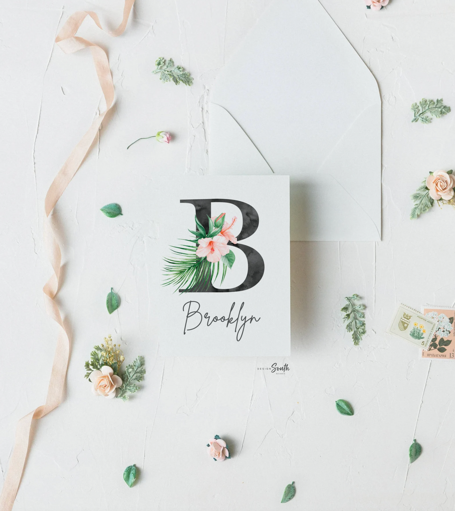 Peach palm coral tropical prints, bright floral tropical nursery art, palm beach baby room, blush peach gold tropical girl nursery bedroom