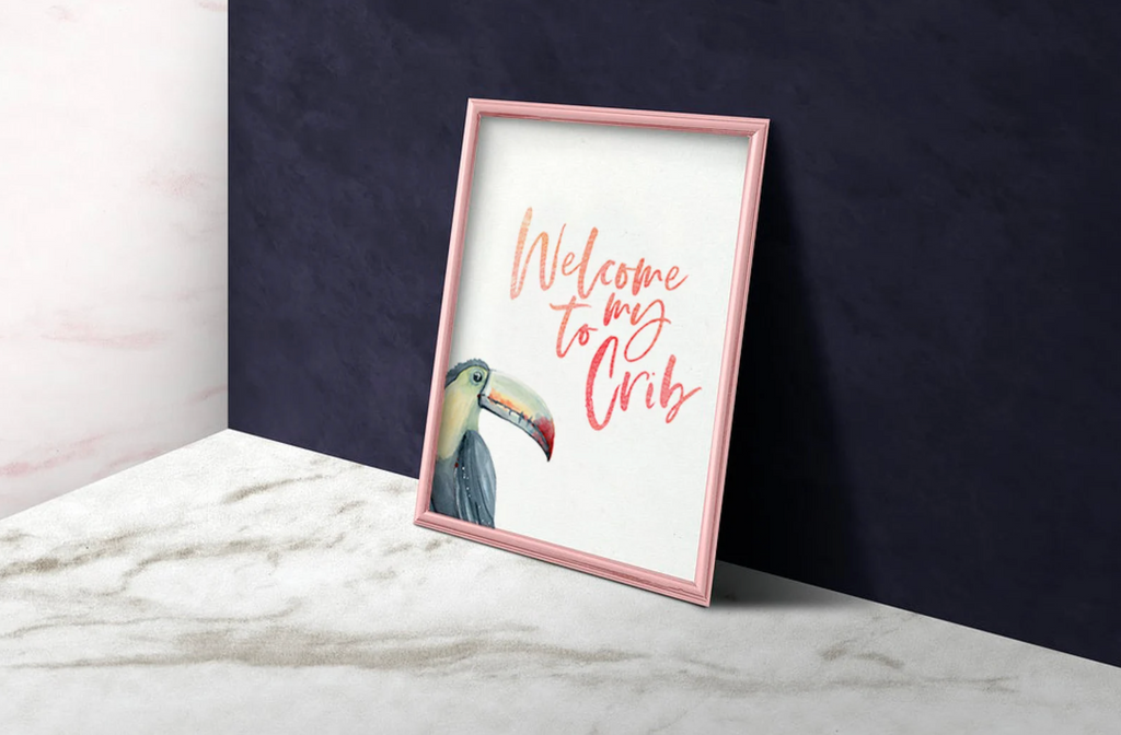 Baby tropical crib signs, artwork above crib tropical, nursery wall decor, baby nursery decor green palm, baby girl nursery decor tropical