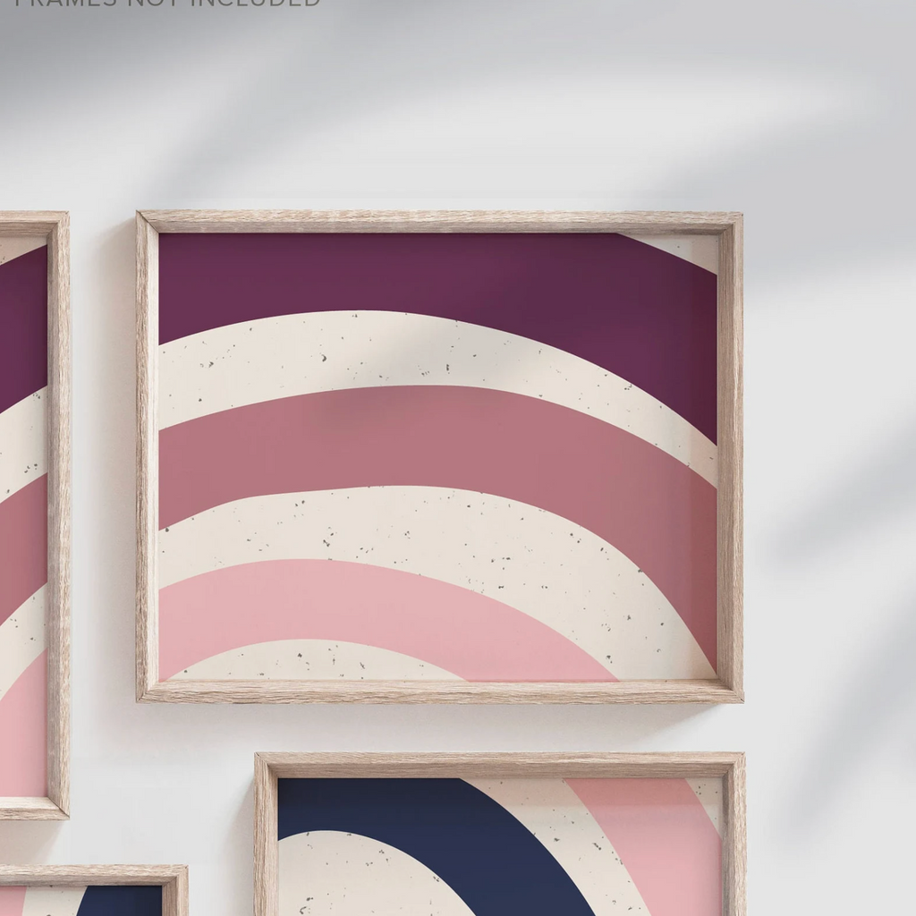 Mauve navy blue nursery, wall art for baby room violet tones, navy and plum bedroom, nursery decor dusty purples, baby nursery ideas mauve