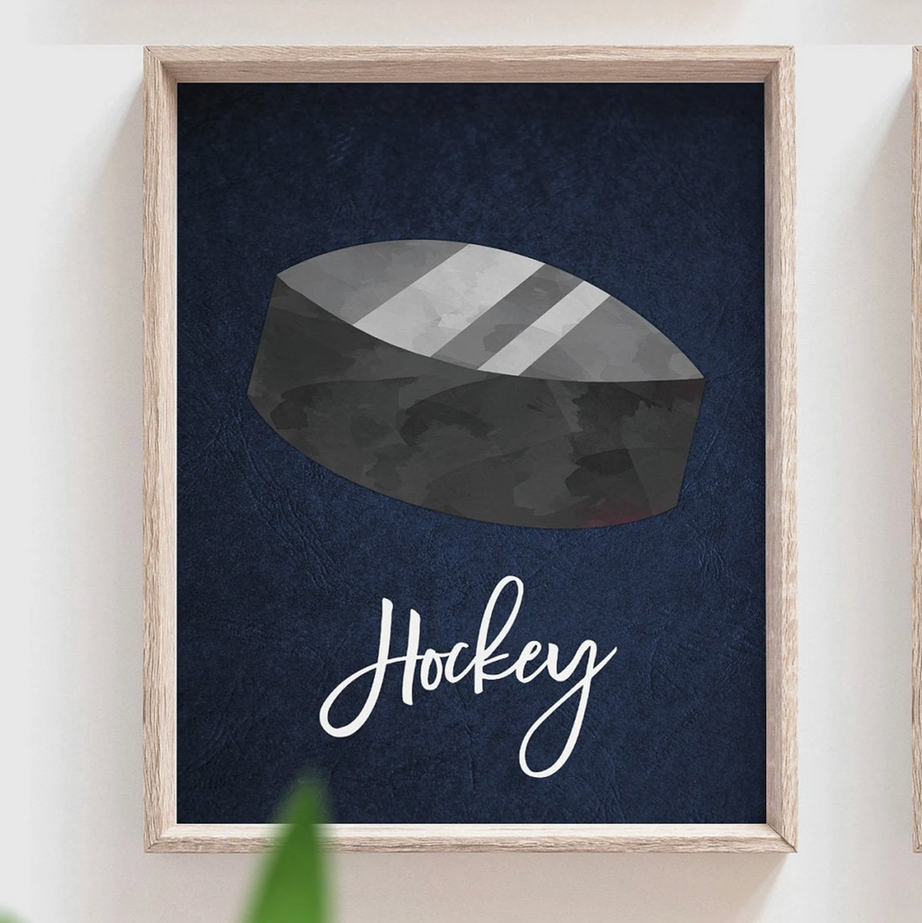 Navy leather sports home wall decor, sports posters boys room, sports wall art, athlete little boy gift, artwork above bed sports theme, basketball football