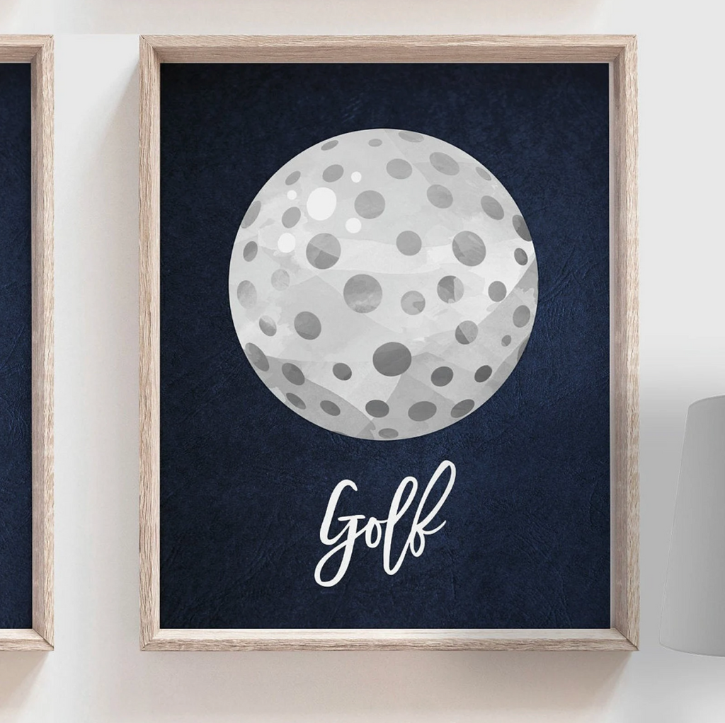 Navy leather sports home wall decor, sports posters boys room, sports wall art, athlete little boy gift, artwork above bed sports theme, basketball football