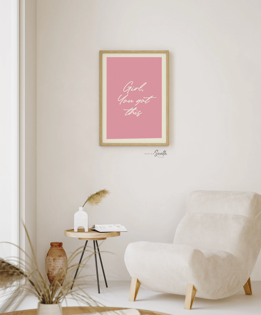 Motivational quote art for girls, nursery quote, girl mauve pink decor, girls nursery prints, mauve nursery decor, girl bedroom personalized