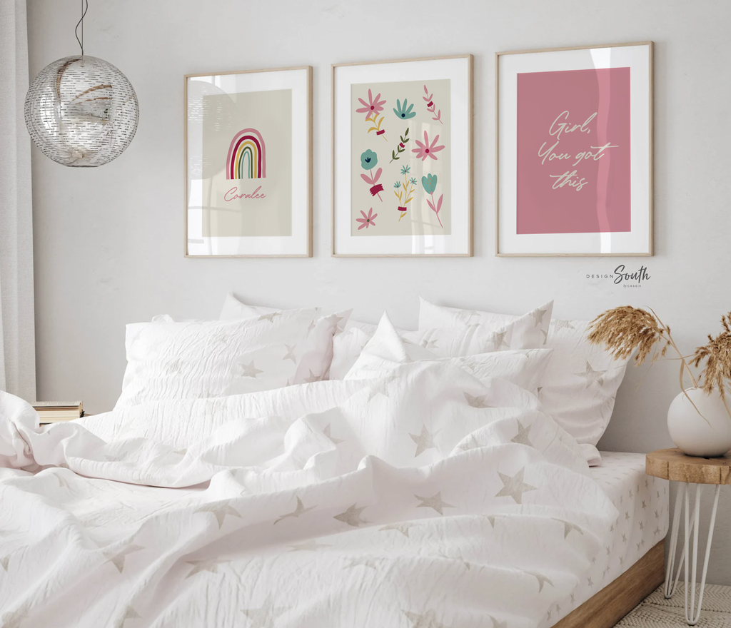 Motivational quote art for girls, nursery quote, girl mauve pink decor, girls nursery prints, mauve nursery decor, girl bedroom personalized