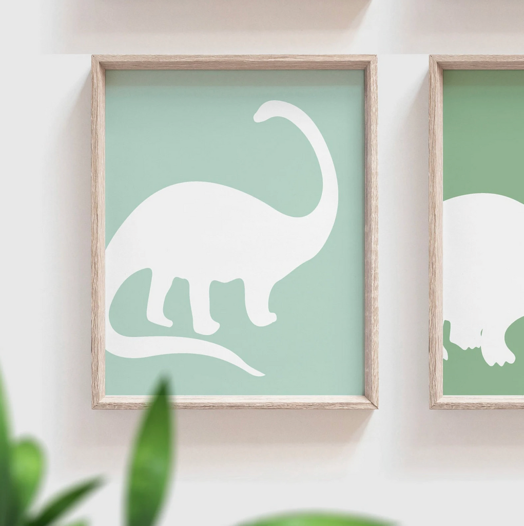 Boho dinosaur art, gender neutral dinosaur, contemporary boho dinosaur wall art, dinosaur posters, dinosaur themed bedroom muted boho colors
