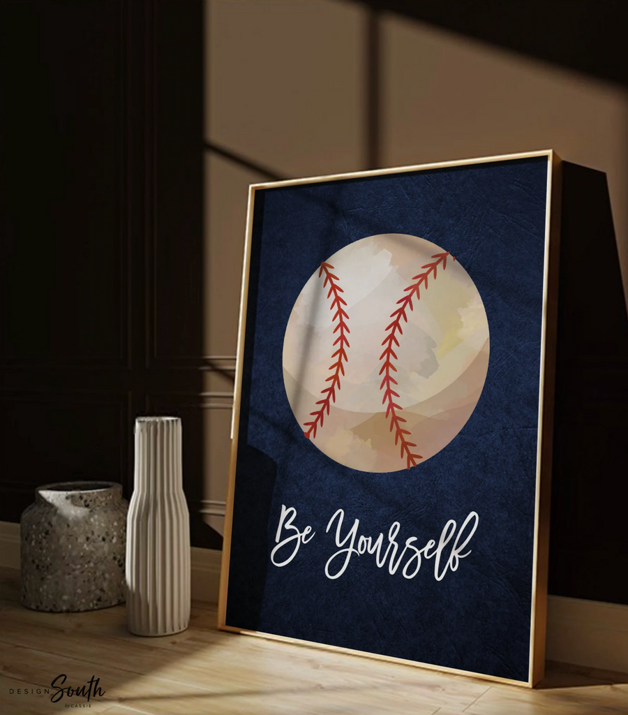 Navy blue sports kids room, boys sports nursery wall art poster prints, gift boy birthday party sports theme, navy blue boy prints bedroom