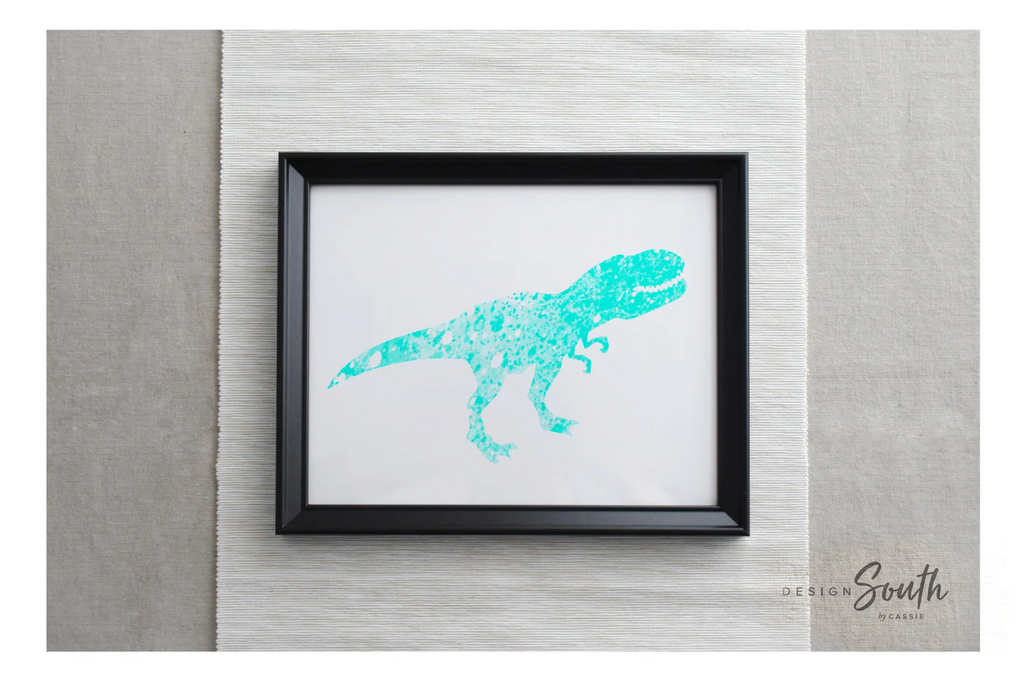 Aqua dinosaur art, wall art prints dinosaur collection in aqua teal blue, aqua dinosaur print, kid art prints dinosaur, bedroom dinosaur art