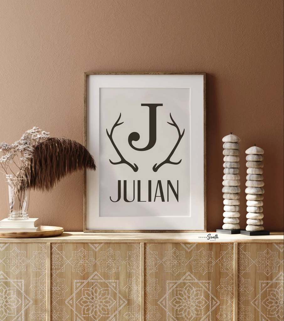 Brother shared room art, camo bedroom, hunting camo, decor for boys eight point buck, antlers, hunting, camouflage kids, brother hunting art