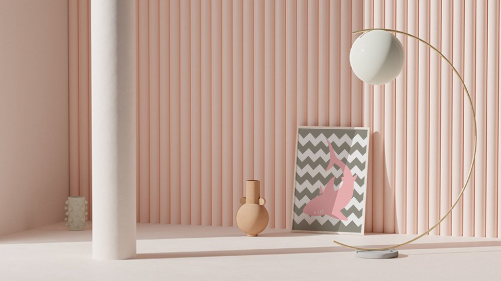 Girls shark nursery pink and gray, baby girl nursery sharks, pink sharks, pink and gray sharks, girls bedroom sharks, shark decor for girls