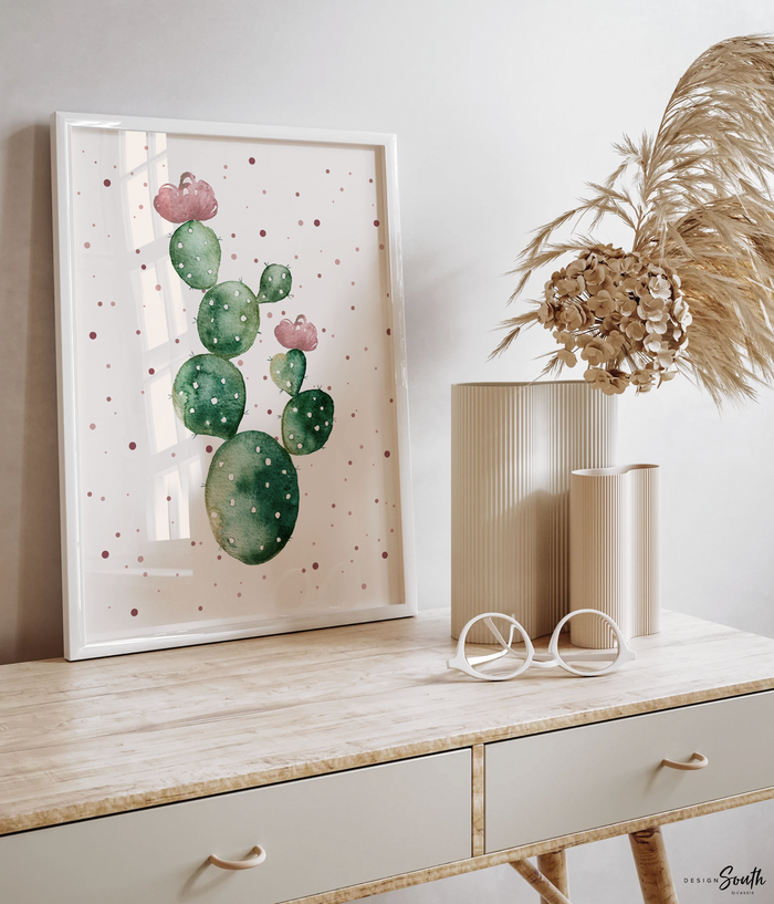 Nursery succulent decor, muted mauve girl nursery, bedroom cactus succulent theme decor, girl cactus decor, boho baby decor gray muted pink