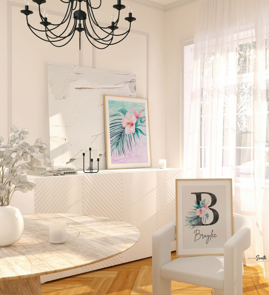 Teal pink and gold nursery, teal gold pink girl's room wall art, little girl tropical decor, beautiful girl you can do amazing things quote