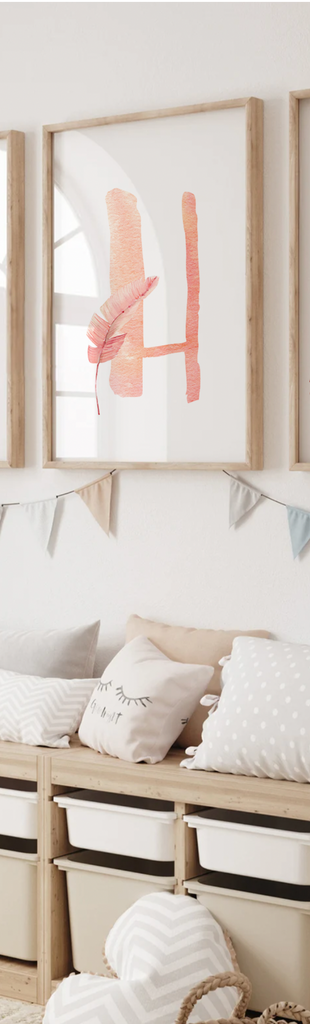 Flamingo print art set, above crib tropical wall, flamingo nursery decor, baby room decor, newborn flamingo nursery pink and green