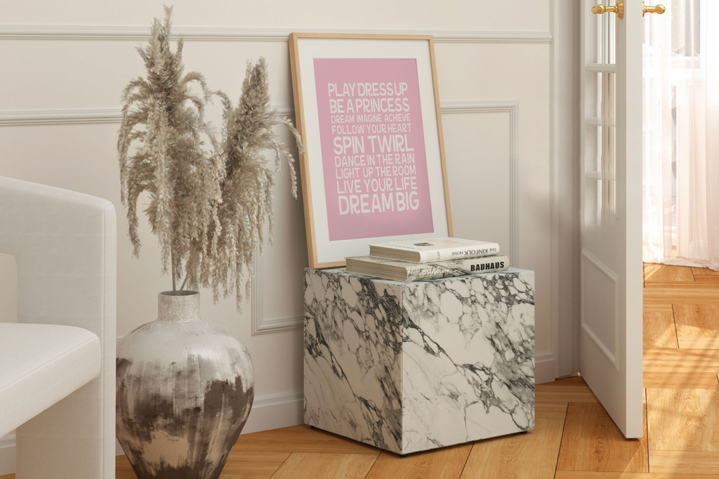 Twin nursery decor, dream big quote, boy girl nursery wall art, baby blue, baby pink, princess quote, dream big for twins, twin nursery art