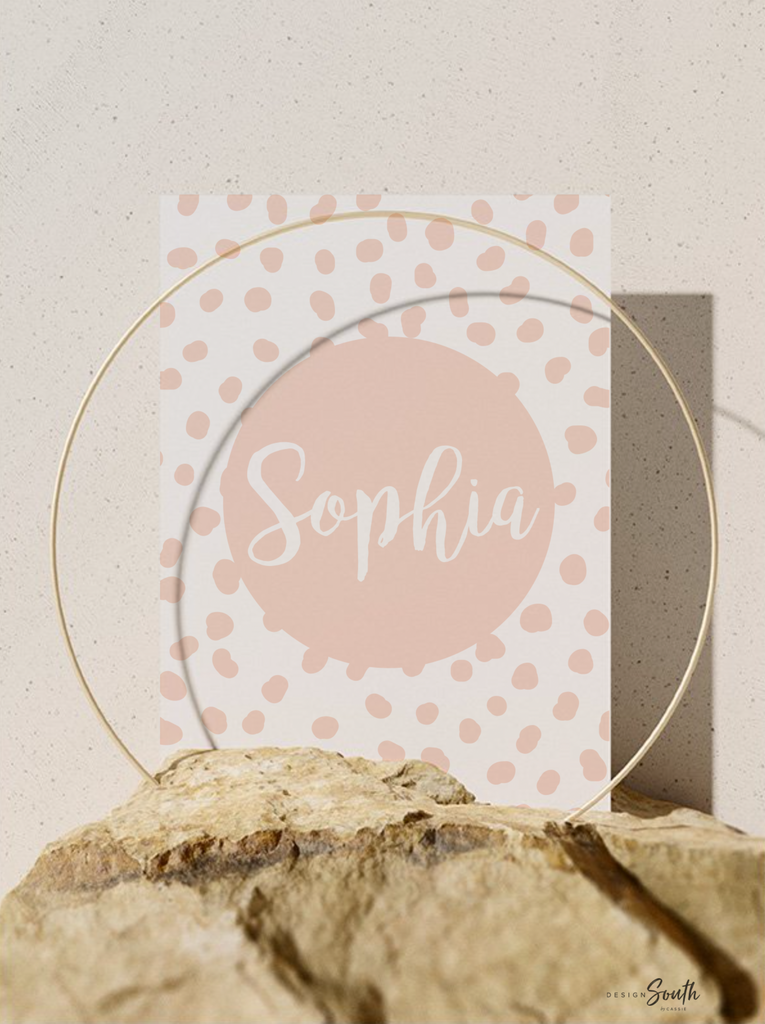 Girl deer nursery, girl deer wall art, personalized deer nursery wall art, blush pink deer art, princess animal deer decor, pink fawn baby