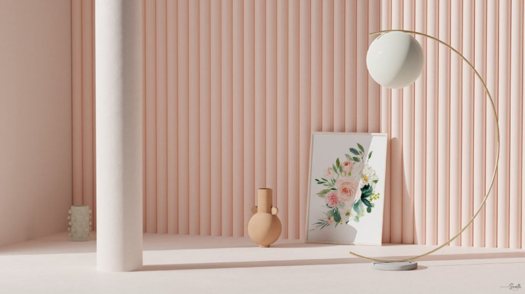 Blush pink baby deer nursery for girls, fawn nursery art, nursery decor pink fawn, baby girl woodland, pink woodland nursery, baby deer