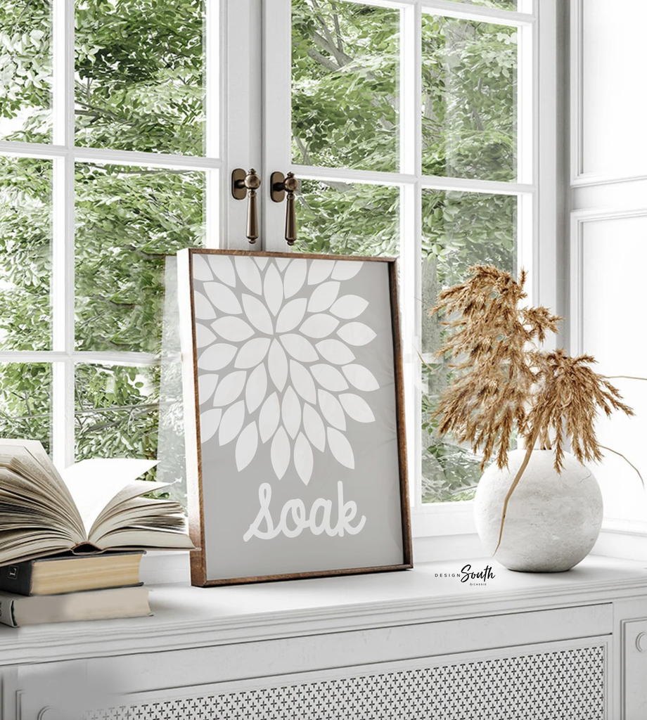 Neutral bathroom decor, spa bathroom wall art, unisex bathroom art, guest bathroom decor ideas, neutral soothing pictures for bathroom wall