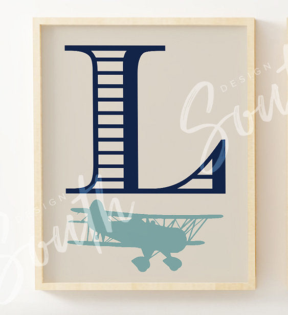 Transportation nursery, airplane bedroom, flight transportation theme, airplanes, airplane nursery decor, airplane nursery art, bedroom art – unframed wall art print for kids room or nursery.