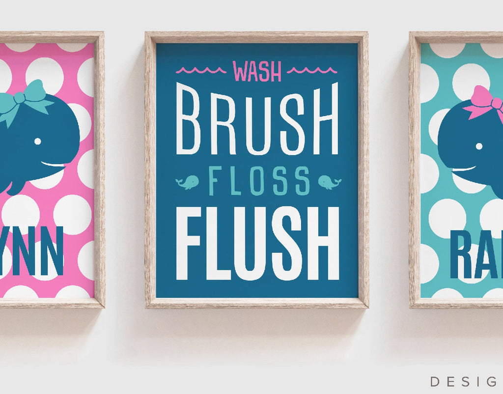 Sisters bathroom decor, whale twin art, twin girls bathroom, pink blue sisters, sisters wall sign, sisters bathroom decor, sister whale art – unframed wall art print for kids room or nursery.