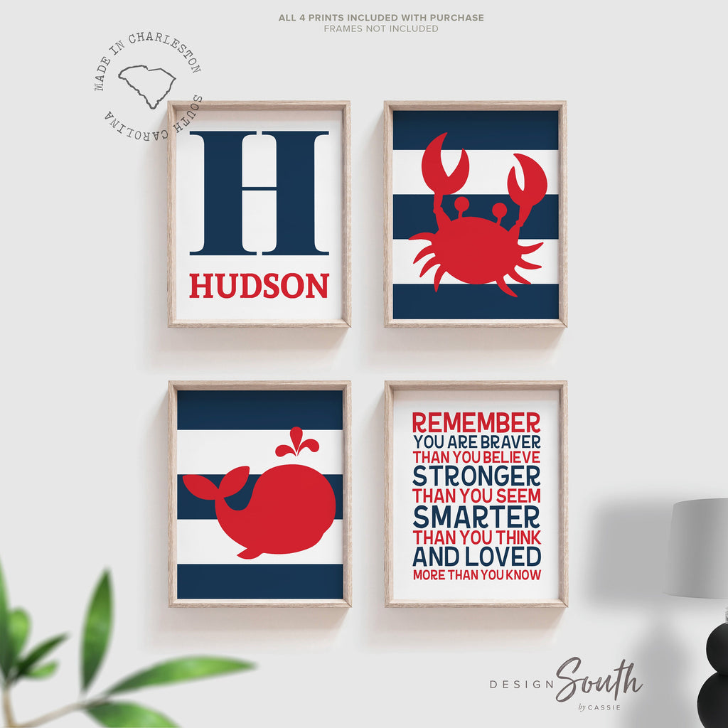 red_blue_nautical,red_navy_nautical,boys_nautical_decor,nautical_decor_boy,bedroom_nautical_kid,red_blue_boys_room,boys_bedroom,whale_wall_art_boy,whale_decor_boy,whale_red_blue,crab_art_print,ocean_theme_nautical,boy_bedroom_nautical