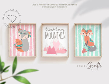 nursery_quote,inspirational_quote,fox_baby_gift,fox_baby_decor,pink_mint_woodland,woodland_animals,animal_nursery_pink,baby_girl_woodland,baby_girl_animal_art,pink_gray_nursery,fox_decor,woodland_decor,woodland_art