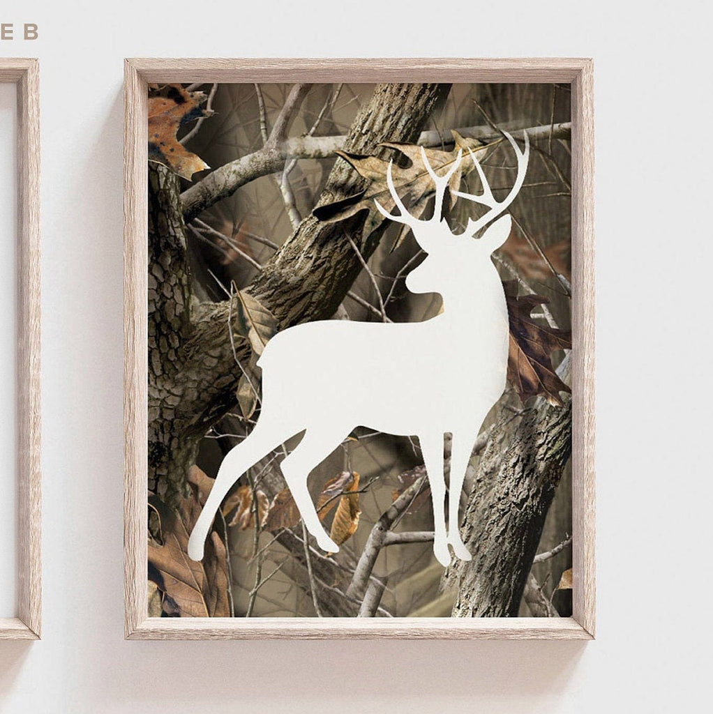 Camo nursery, personalized name art, hunting nursery decor, boys bedroom camo, baby boy deer hunter theme wall art, camoflauge baby boy art